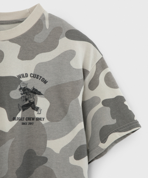 BIRTHDAYSUIT(バースデースーツ)の「BIG CAT T-SHIRT (CAMO GRAY)(Tシャツ/カットソー・メンズ・その他・SMALL/MEDIUM)」の4枚目の写真