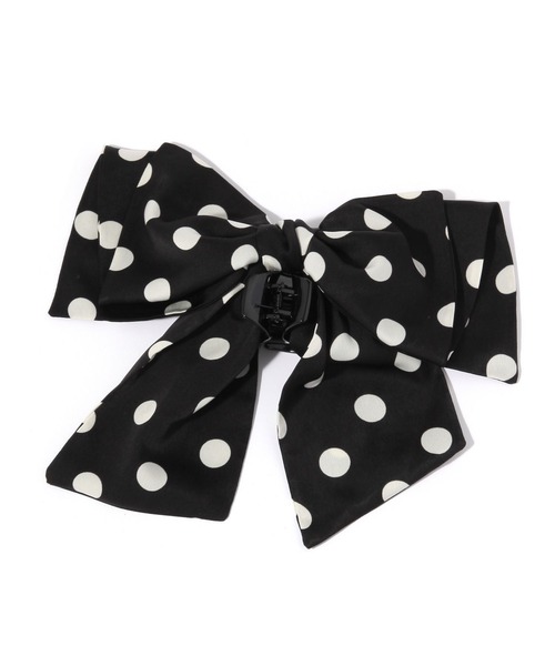 LOWRYS FARM(ローリーズファーム)の「ドットリボンフウバンス 634201(バレッタ/ヘアクリップ・レディース・ホワイト/ブラック・FREE)」の7枚目の写真