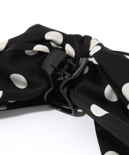 LOWRYS FARM(ローリーズファーム)の「ドットリボンフウバンス 634201(バレッタ/ヘアクリップ・レディース・ホワイト/ブラック・FREE)」の9枚目の写真