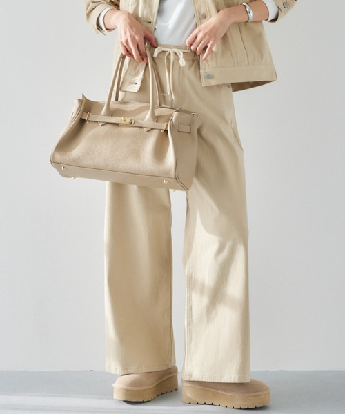 BARNYARDSTORM(バンヤードストーム)の「BARNYARDSTORM / NEWカットワイドデニム / ハンドウォッシャブル【WEB限定サイズL】(デニムパンツ・レディース・ベージュ/インディゴブルー/ブルー系1・S/M/L)」の2枚目の写真