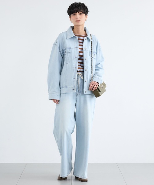 BARNYARDSTORM(バンヤードストーム)の「BARNYARDSTORM / NEWカットワイドデニム / ハンドウォッシャブル【WEB限定サイズL】(デニムパンツ・レディース・ベージュ/インディゴブルー/ブルー系1・S/M/L)」の14枚目の写真