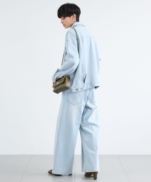 BARNYARDSTORM(バンヤードストーム)の「BARNYARDSTORM / NEWカットワイドデニム / ハンドウォッシャブル【WEB限定サイズL】(デニムパンツ・レディース・ベージュ/インディゴブルー/ブルー系1・S/M/L)」の17枚目の写真