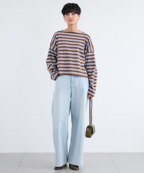 BARNYARDSTORM(バンヤードストーム)の「BARNYARDSTORM / NEWカットワイドデニム / ハンドウォッシャブル【WEB限定サイズL】(デニムパンツ・レディース・ベージュ/インディゴブルー/ブルー系1・S/M/L)」の18枚目の写真