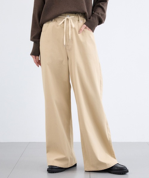 BARNYARDSTORM(バンヤードストーム)の「BARNYARDSTORM / NEWカットワイドデニム / ハンドウォッシャブル【WEB限定サイズL】(デニムパンツ・レディース・ベージュ/インディゴブルー/ブルー系1・S/M/L)」の21枚目の写真