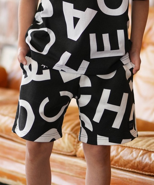 Dロゴ ハーフパンツ／ショートパンツ ブラック×ホワイト DC/ディーシー ハーフパンツ 26 KD ALLOVER SHORT YWS261508（その他