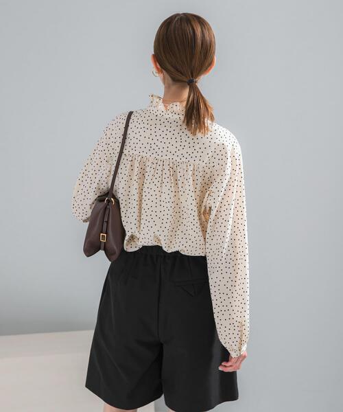 セール】『WEB限定』フリルスタンドカラーシャツ（シャツ/ブラウス