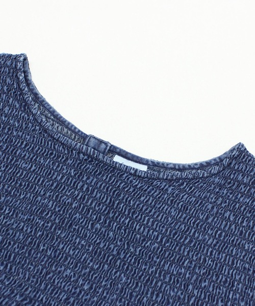 RNA-N(アールエヌエーエヌ)の「D1687 4.5ozデニムシャーリングワンピース(ワンピース・レディース・ライトインディゴブルー/ワンウォッシュ・MEDIUM/SMALL)」の14枚目の写真