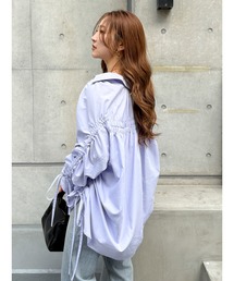 Ungrid | ギャザーデザインルーズシャツ(シャツ/ブラウス)