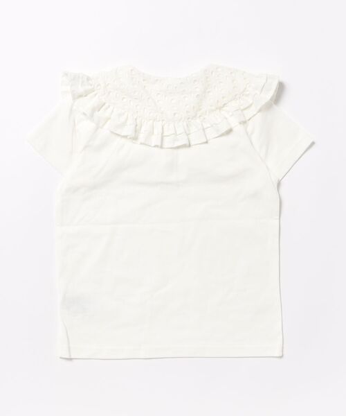 maarook（マルーク）の「天竺レース衿Tシャツ（Tシャツ/カットソー・キッズ・ホワイト/ブルー・140cm/150cm/160cm）」の3枚目の写真