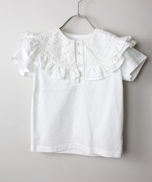 maarook | 天竺レース衿Tシャツ(Tシャツ/カットソー)