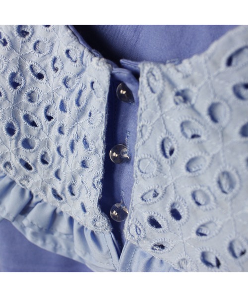 maarook（マルーク）の「天竺レース衿Tシャツ（Tシャツ/カットソー・キッズ・ホワイト/ブルー・140cm/150cm/160cm）」の16枚目の写真