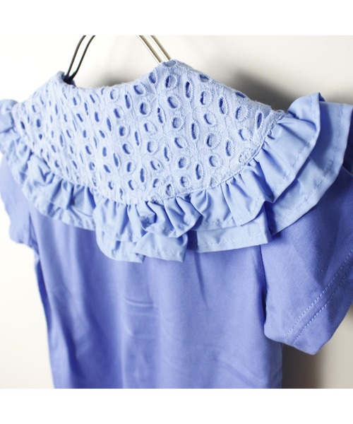 maarook（マルーク）の「天竺レース衿Tシャツ（Tシャツ/カットソー・キッズ・ホワイト/ブルー・140cm/150cm/160cm）」の18枚目の写真