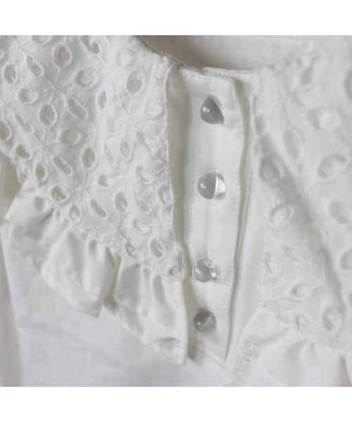 maarook（マルーク）の「天竺レース衿Tシャツ（Tシャツ/カットソー・キッズ・ホワイト/ブルー・140cm/150cm/160cm）」の21枚目の写真