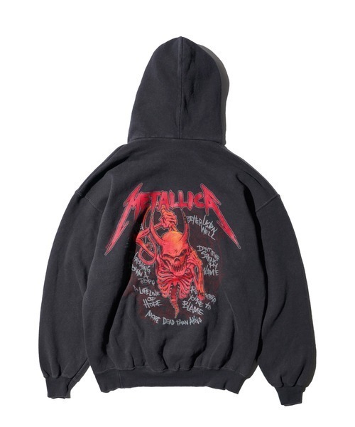 METALLICA(メタリカ)の「THRIFTY LOOK スリフティルック / THRIFTY"METALLICA"HOODIE メタリカ(パーカー・メンズ・ブラック・LARGE/X-LARGE)」の1枚目の写真