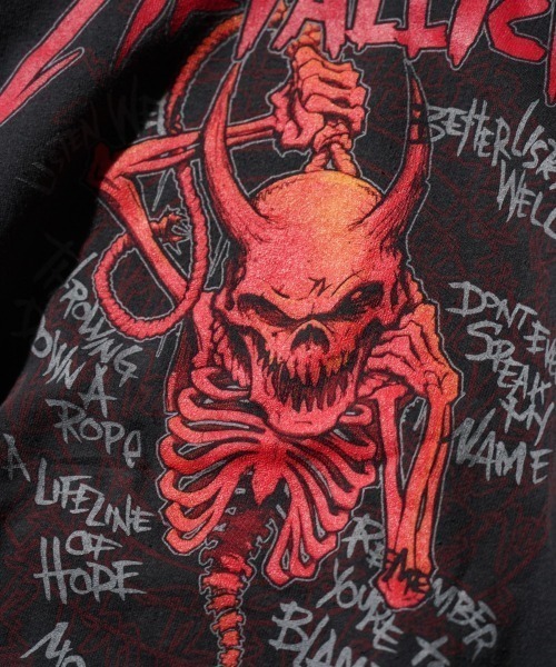 METALLICA(メタリカ)の「THRIFTY LOOK スリフティルック / THRIFTY"METALLICA"HOODIE メタリカ(パーカー・メンズ・ブラック・LARGE/X-LARGE)」の10枚目の写真