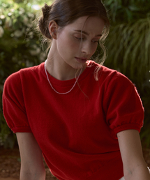 ODER（オディエール）の「ラカーンウールパフプルオーバー-レッド（ニット/セーター）」