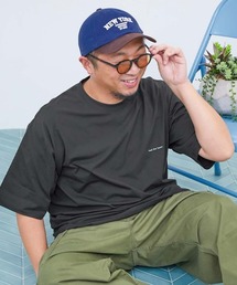 【イージーウォッシュ】乾燥機OK 防汚 大人 刺繍デザイン 半袖Tシャツ