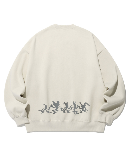 ISTKUNST（イストクンスト）の「HEAVEN ANGEL SWEATSHIRTS_LIGHT BEIGE(IK2DFMM452A)（スウェット・レディース・その他・M/S/L）」の2枚目の写真
