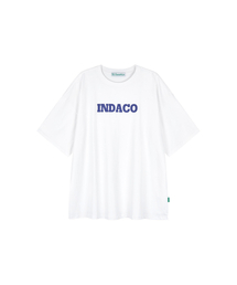 カラータイポオーバーサイズ半袖Tシャツ (アイボリー)