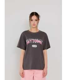 BUTTON UP（ボタンアップ）の「BUTTONUP ロゴプリントボックスTシャツ (GRAY)（Tシャツ/カットソー）」