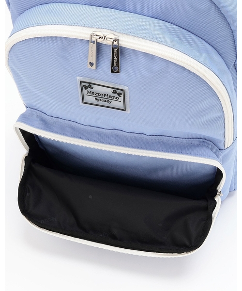 撥水】レースアップリボンカードホルダーつきリュック（バックパック