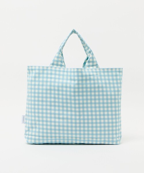 green label relaxing(グリーンレーベルリラクシング)の「レッスントート(ギンガム) / キッズ(トートバッグ・キッズ・ライトブルー/ライラック・FREE)」の5枚目の写真