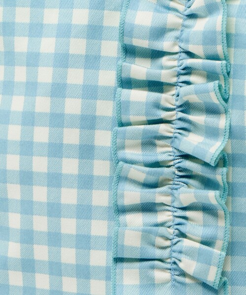 green label relaxing(グリーンレーベルリラクシング)の「レッスントート(ギンガム) / キッズ(トートバッグ・キッズ・ライトブルー/ライラック・FREE)」の12枚目の写真