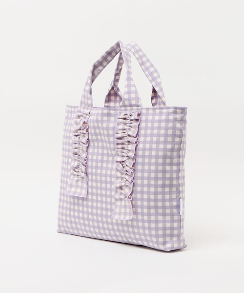 green label relaxing(グリーンレーベルリラクシング)の「レッスントート(ギンガム) / キッズ(トートバッグ・キッズ・ライトブルー/ライラック・FREE)」の13枚目の写真