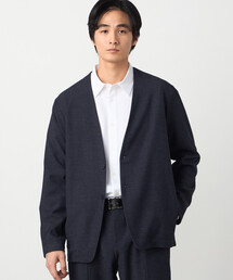 COMME CA ISM | 【セットアップ対応】デニムライクストレッチ ノーカラージャケット(スーツジャケット)