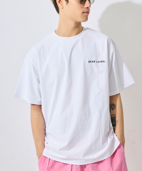 ムラサキスポーツ(ムラサキスポーツ)の「【ムラサキスポーツ限定】DEAR LAUREL/ディアローレル 半袖 Tシャツ ロゴ グラフィック バックプリント 軽量 速乾 水陸両用 DL26S-2108(Tシャツ/カットソー・メンズ・ホワイト/ブラック/チャコール・L/XL/M)」の4枚目の写真