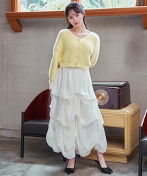 REDYAZEL（レディアゼル）の「タックバルーンボリュームシフォンロングスカート（スカート）」