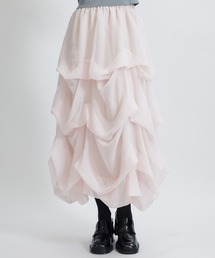 REDYAZEL（レディアゼル）の「タックバルーンボリュームシフォンロングスカート（スカート）」