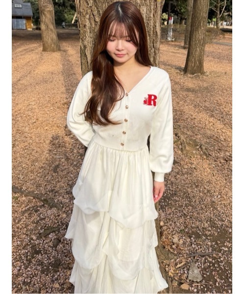 REDYAZEL(レディアゼル)の「タックバルーンボリュームシフォンロングスカート(スカート・レディース・ピンク/ブラック/ブルー/オフホワイト/ミント/イエロー・FREE)」の17枚目の写真