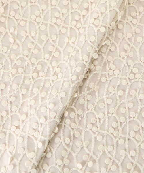 le.coeur blanc（ルクールブラン）の「シアー刺繍ナロースカート（スカート・レディース・アイボリー/ブラック・38）」の11枚目の写真