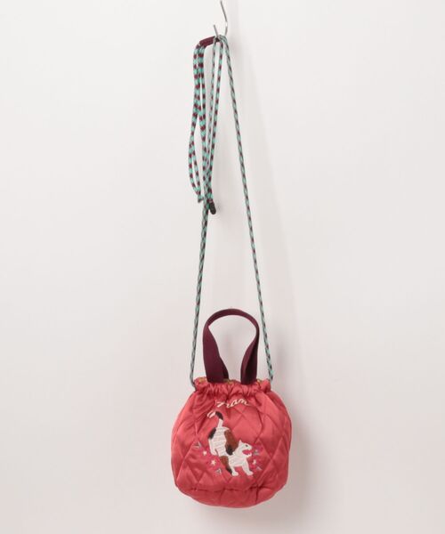 HOUSTON(ヒューストン)の「HOUSTON / SATIN EFFECT BAG(MARMALADE/CAT)HS6023W HS6025W(ショルダーバッグ・レディース・ネイビー/イエロー/レッド/ピンク/チャコールグレー/ラベンダー・ONESIZE)」の6枚目の写真