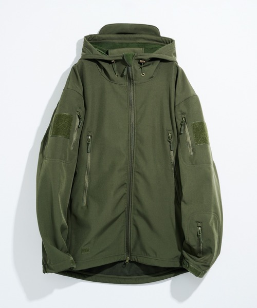 MILITARY(ミリタリー)の「【MAISON CLUB】Military Soft Hooded Jacket /ミリタリーソフトフーデッドジャケット KNF-YI(マウンテンパーカー・メンズ・ブラック/グレー/カーキ・XL/2XL)」の3枚目の写真