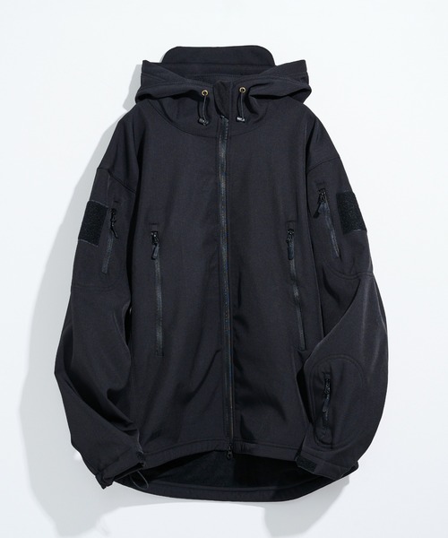 MILITARY(ミリタリー)の「【MAISON CLUB】Military Soft Hooded Jacket /ミリタリーソフトフーデッドジャケット KNF-YI(マウンテンパーカー・メンズ・ブラック/グレー/カーキ・XL/2XL)」の1枚目の写真