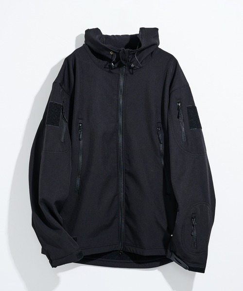 MILITARY(ミリタリー)の「【MAISON CLUB】Military Soft Hooded Jacket /ミリタリーソフトフーデッドジャケット KNF-YI(マウンテンパーカー・メンズ・ブラック/グレー/カーキ・XL/2XL)」の5枚目の写真