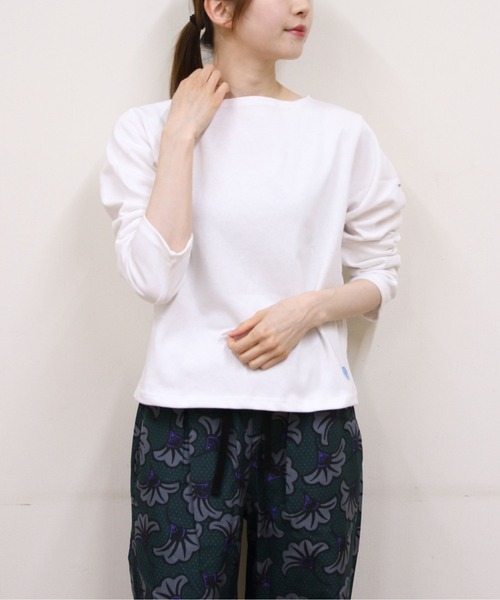 ORCIVAL(オーシバル)の「ORCIVAL/オーシバル ショートレングスボートネックロングスリーブプルオーバー ソリッド SHORT LENGTH BOAT NECK LONG SLEEVE SOLID B511(Tシャツ/カットソー・レディース・ナチュラル/グレー/ブラック/ホワイト・2)」の22枚目の写真