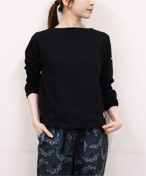 ORCIVAL(オーシバル)の「ORCIVAL/オーシバル ショートレングスボートネックロングスリーブプルオーバー ソリッド SHORT LENGTH BOAT NECK LONG SLEEVE SOLID B511(Tシャツ/カットソー・レディース・ナチュラル/グレー/ブラック/ホワイト・2)」の6枚目の写真