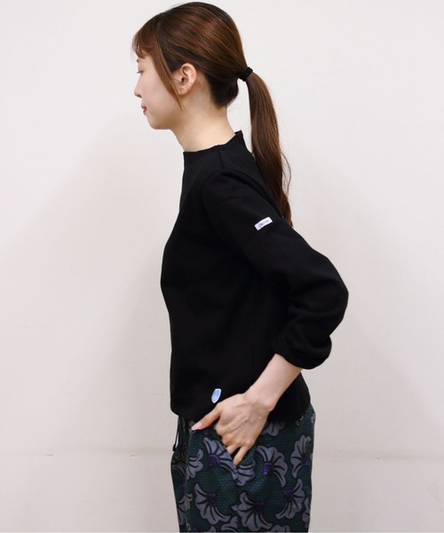 ORCIVAL(オーシバル)の「ORCIVAL/オーシバル ショートレングスボートネックロングスリーブプルオーバー ソリッド SHORT LENGTH BOAT NECK LONG SLEEVE SOLID B511(Tシャツ/カットソー・レディース・ナチュラル/グレー/ブラック/ホワイト・2)」の7枚目の写真