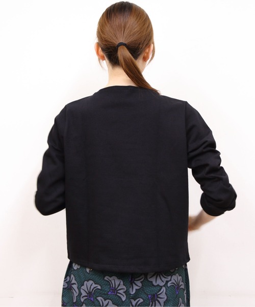 ORCIVAL(オーシバル)の「ORCIVAL/オーシバル ショートレングスボートネックロングスリーブプルオーバー ソリッド SHORT LENGTH BOAT NECK LONG SLEEVE SOLID B511(Tシャツ/カットソー・レディース・ナチュラル/グレー/ブラック/ホワイト・2)」の8枚目の写真