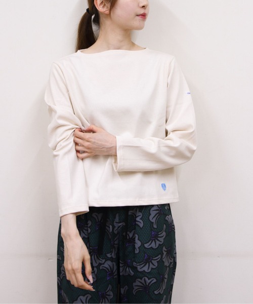 ORCIVAL(オーシバル)の「ORCIVAL/オーシバル ショートレングスボートネックロングスリーブプルオーバー ソリッド SHORT LENGTH BOAT NECK LONG SLEEVE SOLID B511(Tシャツ/カットソー・レディース・ナチュラル/グレー/ブラック/ホワイト・2)」の17枚目の写真