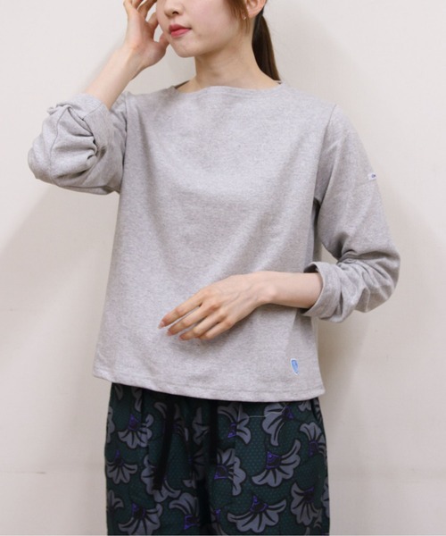 ORCIVAL(オーシバル)の「ORCIVAL/オーシバル ショートレングスボートネックロングスリーブプルオーバー ソリッド SHORT LENGTH BOAT NECK LONG SLEEVE SOLID B511(Tシャツ/カットソー・レディース・ナチュラル/グレー/ブラック/ホワイト・2)」の12枚目の写真