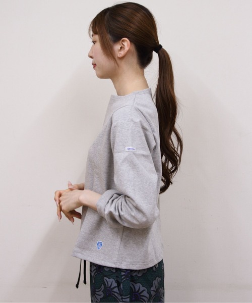 ORCIVAL(オーシバル)の「ORCIVAL/オーシバル ショートレングスボートネックロングスリーブプルオーバー ソリッド SHORT LENGTH BOAT NECK LONG SLEEVE SOLID B511(Tシャツ/カットソー・レディース・ナチュラル/グレー/ブラック/ホワイト・2)」の13枚目の写真