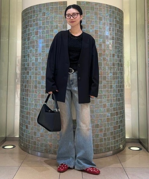 Levi's（リーバイス）の「LEVI’S(R) / LOOSE BOOT ジーンズ ライトインディゴ（デニムパンツ・レディース・ライトブルー・26inch/25inch/27inch）」の6枚目の写真