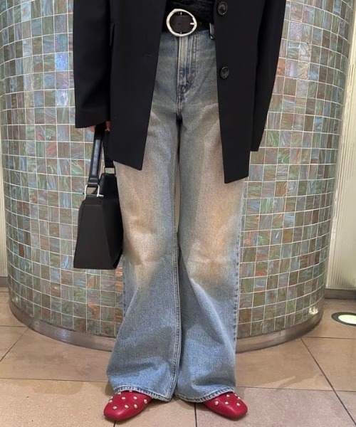 Levi's（リーバイス）の「LEVI’S(R) / LOOSE BOOT ジーンズ ライトインディゴ（デニムパンツ・レディース・ライトブルー・26inch/25inch/27inch）」の5枚目の写真