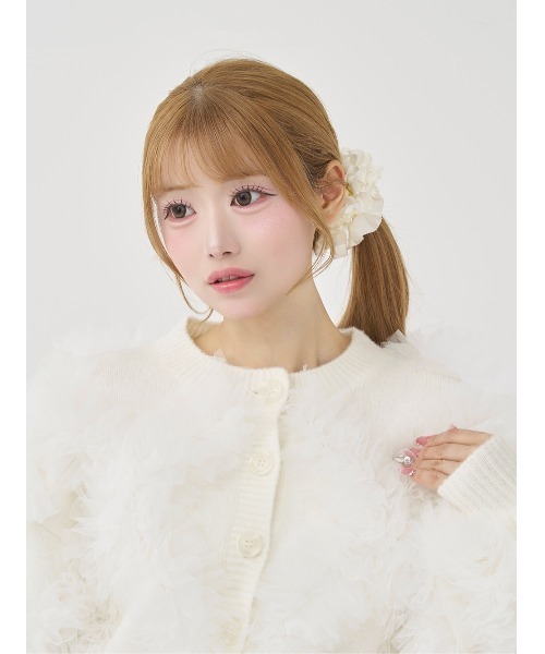 Darich（ダーリッチ）の「チュールボリュームニットカーディガン