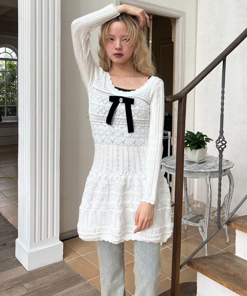 セール】レースクロスキャミソール（キャミソール）｜MORE self LOVE