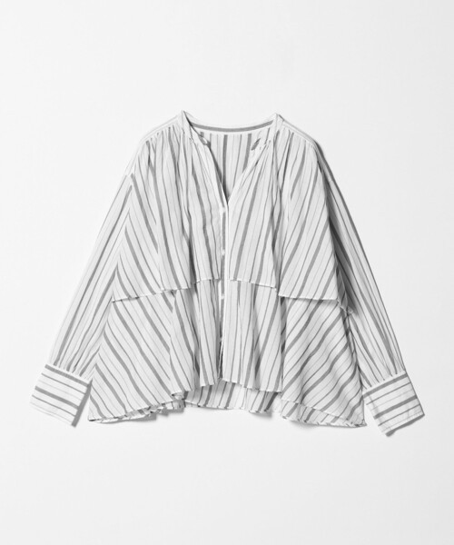green label relaxing（グリーンレーベルリラクシング）の「［size SHORTあり］ボイル レイヤー ギャザー ブラウス（シャツ/ブラウス・レディース・その他1/ピンク/ホワイト/ブラック/ロイヤルブルー・FREE/SHORT）」の17枚目の写真